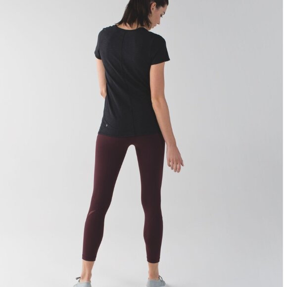 Lululemon High Times Pant (Wrap Mesh) - Maroon - Size 8 - Picture 2 of 10